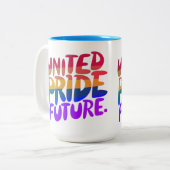 United Pride Future Tweekleurige Koffiemok (Voorkant links)
