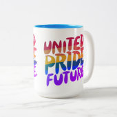 United Pride Future Tweekleurige Koffiemok (Voorkant rechts)