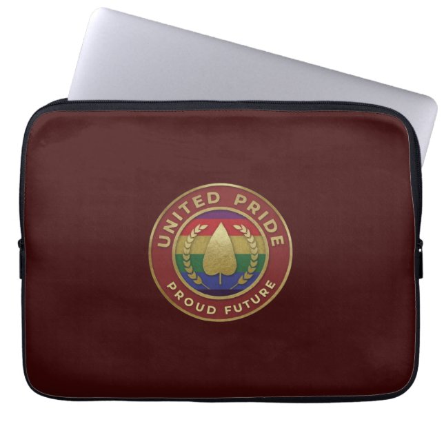 United Pride Proud future Laptop Sleeve (Voorkant)