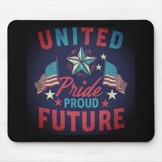 United Pride Proud Future Mousepad Muismat (Voorkant)