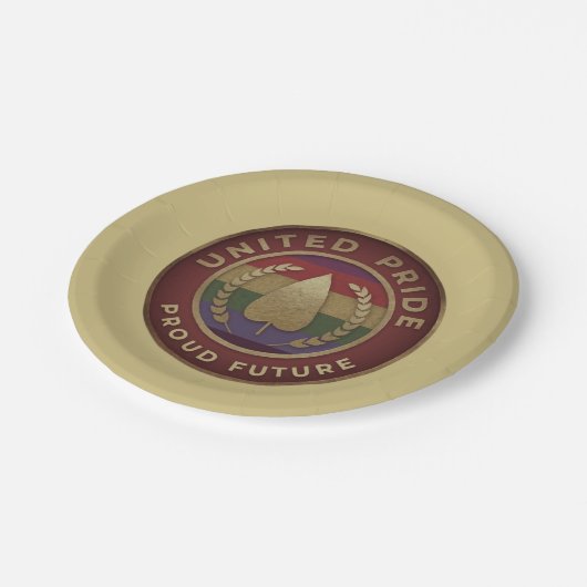 United Pride Proud future Papieren Bordje (Gekanteld)