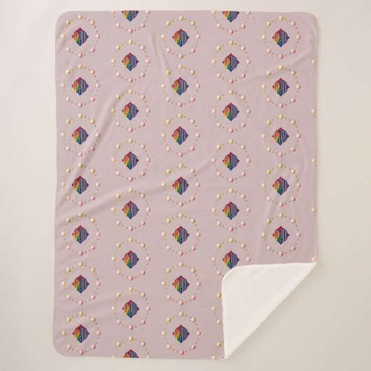 United Pride Proud Future Sherpa Blanket Deken (Voorkant)