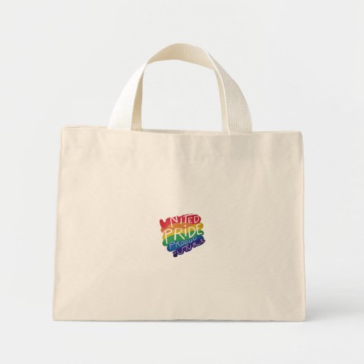 United Pride Trotse Toekomst Mini Tote Bag (Voorkant)