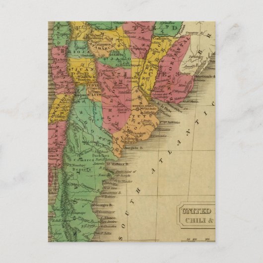 United Provinces, Chili, Patagonia Briefkaart (Voorkant)