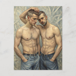 United Stance: An Embrace of Modern Affection Briefkaart