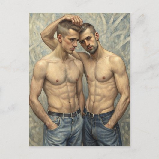 United Stance: An Embrace of Modern Affection Briefkaart (Voorkant)