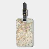 United States 1830 Historical Map Illustration Bagagelabel (Voorkant verticaal)