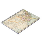 United States 1830 Historical Map Illustration Notitieboek (Linkerzijde)