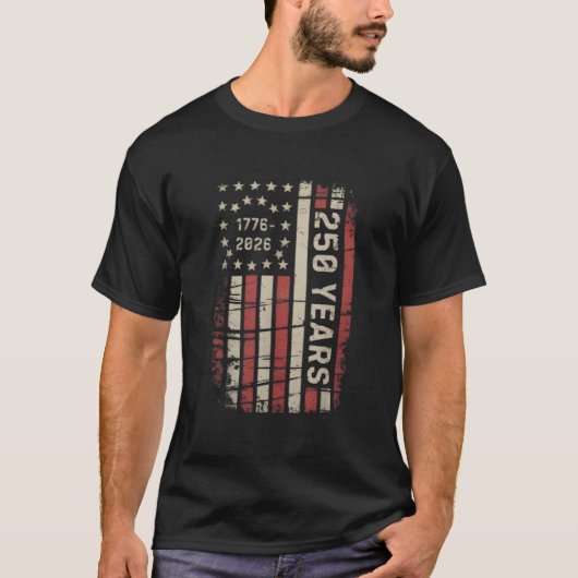 United States 250th Anniversary Birthday Retro USA T-shirt (Voorkant)