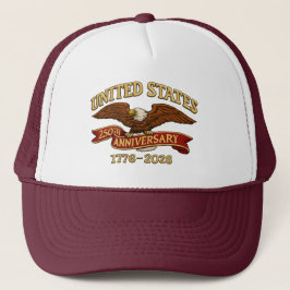 United States 250th Anniversary Dad Cap 1776–2026 Trucker Pet
