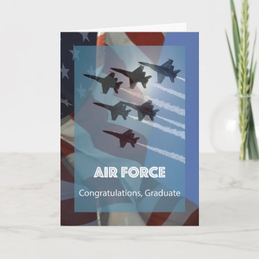 United States Air Force Afstuderen Jets Salute Kaart (Voorkant)