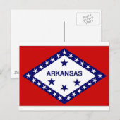 United States Arkansas Flag Briefkaart (Voorkant / Achterkant)