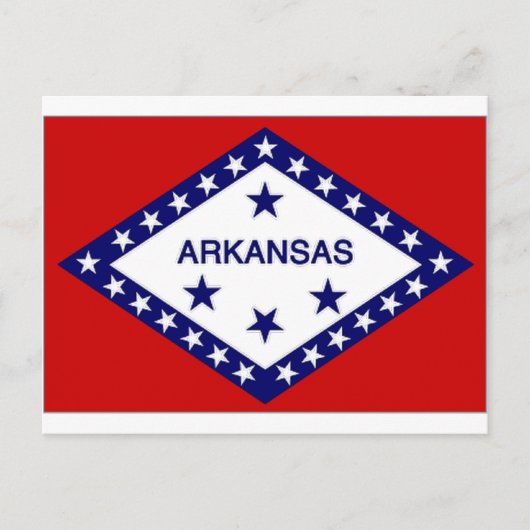 United States Arkansas Flag Briefkaart (Voorkant)
