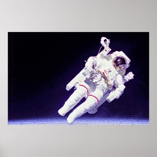 United States Astronaut Poster (Voorkant)