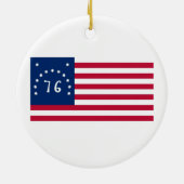 United States Bennington Flag Spirit of 76 Keramisch Ornament (Achterkant)