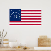 United States Bennington Flag Spirit of 76 Poster (Keuken)