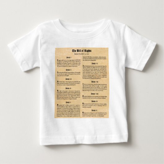 United States Bill of Rights (Voorkant)