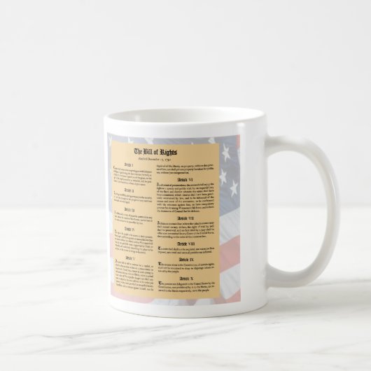 United States Bill of Rights Koffiemok (Rechts)