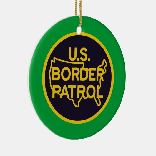 United States Border Patrol Keramisch Ornament (Rechts)