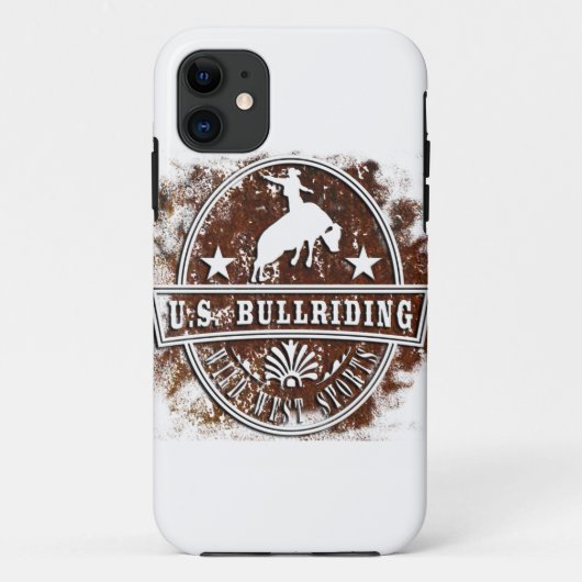 United states bull riding rodeo wild west traditon Case-Mate iPhone case (Achterkant)