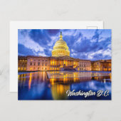 United States Capital Building, Washington D.C. Briefkaart (Voorkant / Achterkant)
