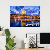 United States Capital Building, Washington D.C. Poster (Thuiskantoor)
