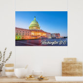 United States Capital Building, Washington D.C. Poster (Keuken)