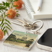 United States Capitol from Library Steps Date 1898 Sleutelhanger (Voorkant Rechts)
