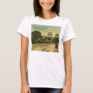 United States Capitol from Library Steps Date 1898 T-shirt