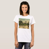United States Capitol from Library Steps Date 1898 T-shirt (Voorkant volledig)