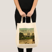 United States Capitol from Library Steps Date 1898 Tote Bag (Voorkant (product))