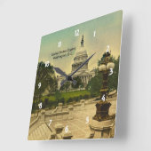 United States Capitol from Library Steps Date 1898 Vierkante Klok (Hoek)