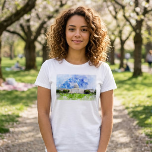 United States Capitol in Washington DC Aquarel T-shirt