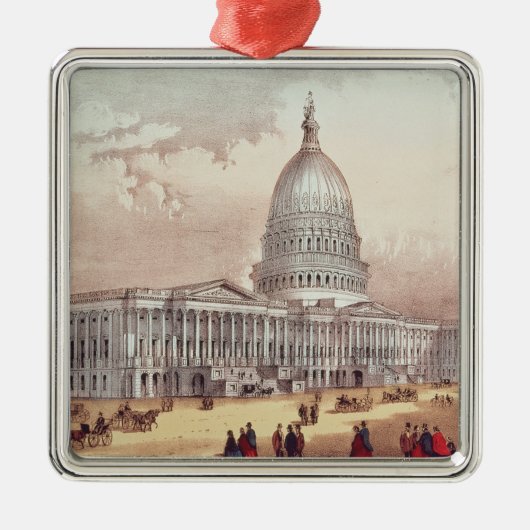 United States Capitol, Washington D.C. Metalen Ornament (Voorkant)