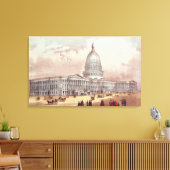 United States Capitol, Washington DC Canvas Afdruk (Insitu (Woonkamer))