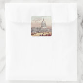 United States Capitol, Washington DC Vierkante Sticker (Tas)