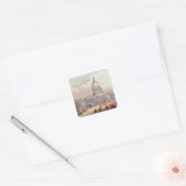 United States Capitol, Washington DC Vierkante Sticker (Envelop)