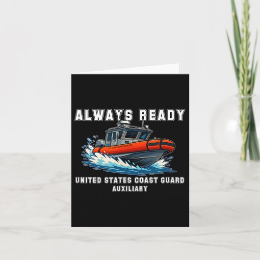 United States Coast Guard Auxiliary _ USCG Aux T-s Kaart (Voorkant)