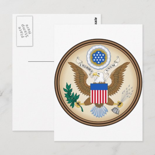 United States Coat of arms US Briefkaart (Voorkant / Achterkant)