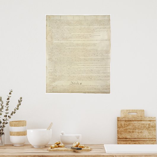 United States Constitution_Pg 2 van 4 Poster (Keuken)