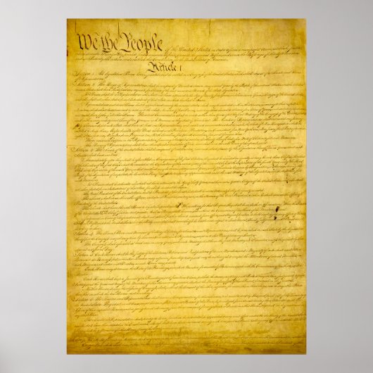 United States Constitution Print (Voorkant)