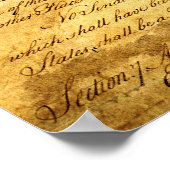 United States Constitution Vintage Canvas Print (Hoek)