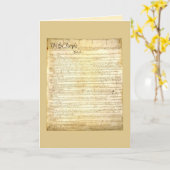 United States Constitutionele Wenskaart Kaart (Gele Bloem)