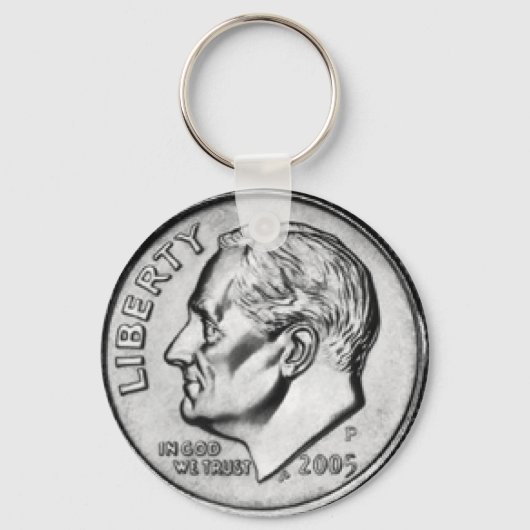 United States Dime Sleutelhanger. Sleutelhanger (Voorkant)