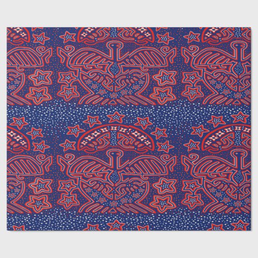 United States Eagle Democratic Patriot Cadeaupapier (Zoom)