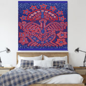 United States Eagle Democratic Patriot Canvas Afdruk (Insitu (Slaapkamer))