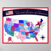 United States Educational Home School Poster (Voorkant)