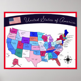 United States Educational Home School Poster