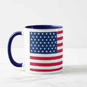 United States Flag Custom Mug - Flag of USA Mok (Links)