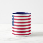 United States Flag Custom Mug - Flag of USA Mok (Midden)